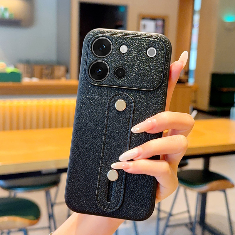 适用vivoS60手机壳奢华新款皮纹vivoS60保护套潮牌腕带肤感荔枝纹