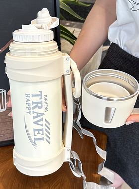 旅行保温杯大号2000ml家用车载不锈钢保温壶便携316不锈钢真空杯