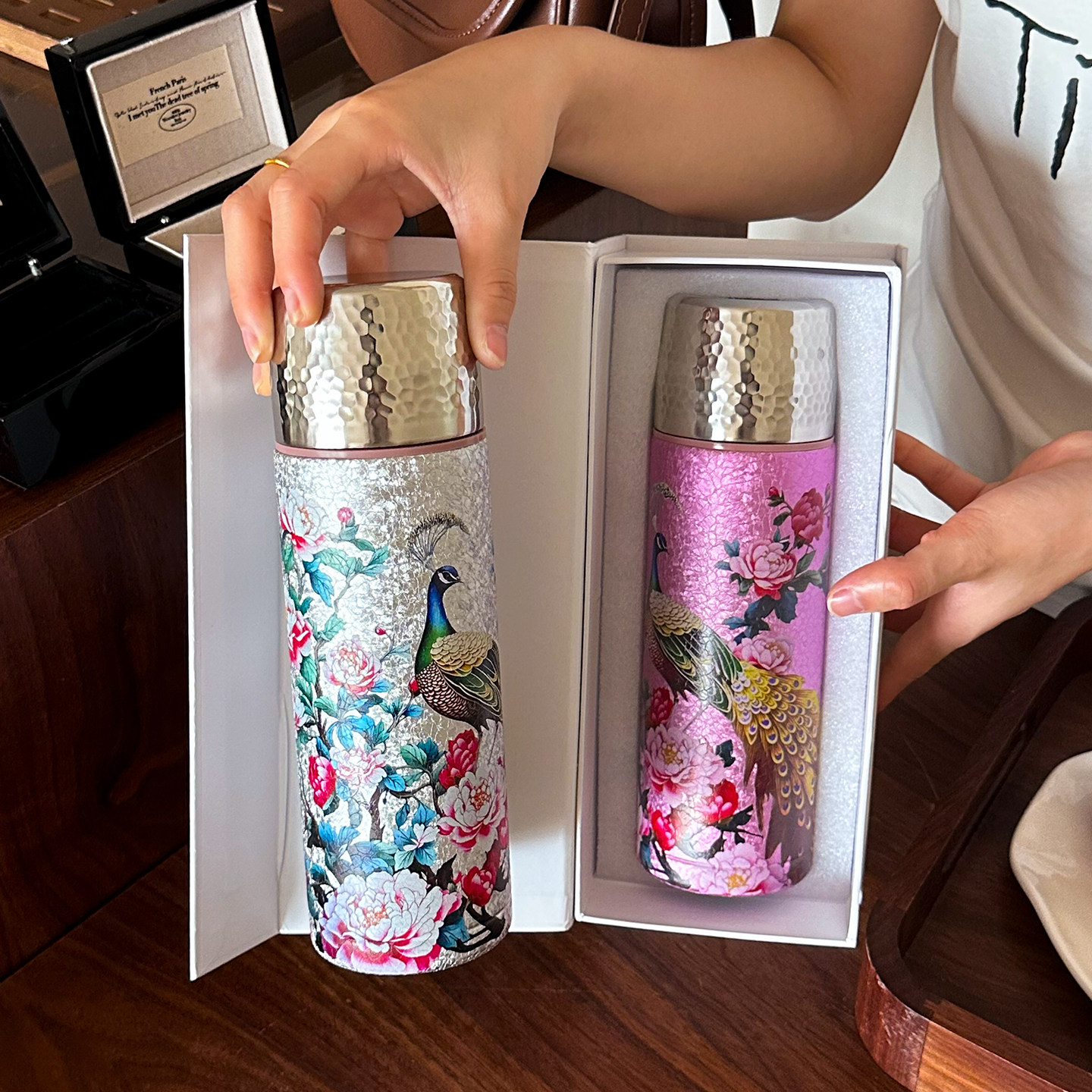 钛保温杯高档礼盒车载水杯独立茶仓泡茶闷茶杯复古高级送礼品杯子,餐饮具,保冷/保温杯,淘宝优惠券,粉丝福利购,淘宝优惠卷