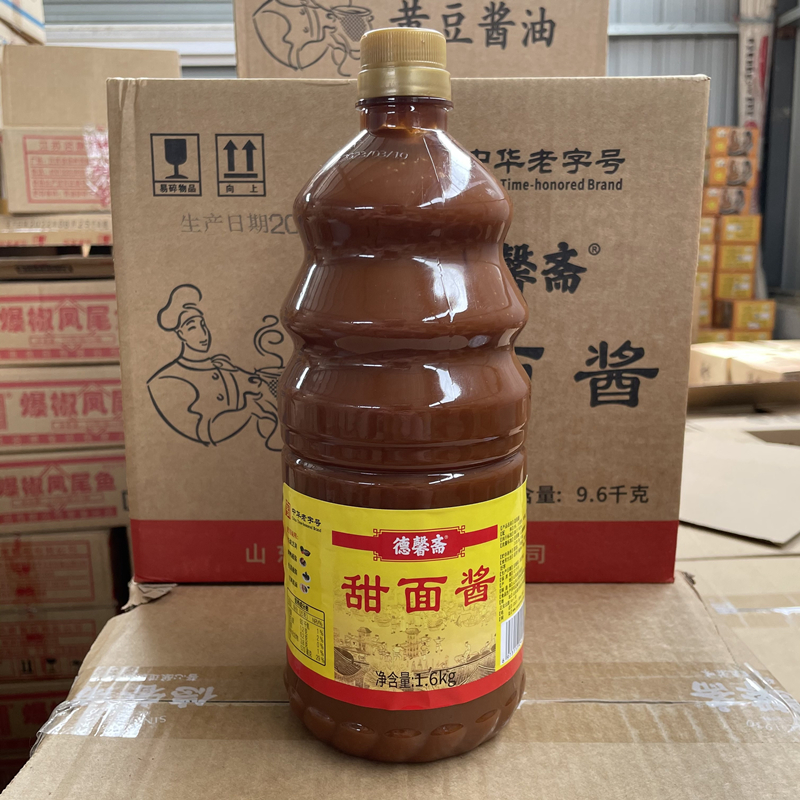 德馨斋桶装甜面酱1.6kg500g煎饼大葱黄瓜生菜蘸酱卷饼烤鸭用酱