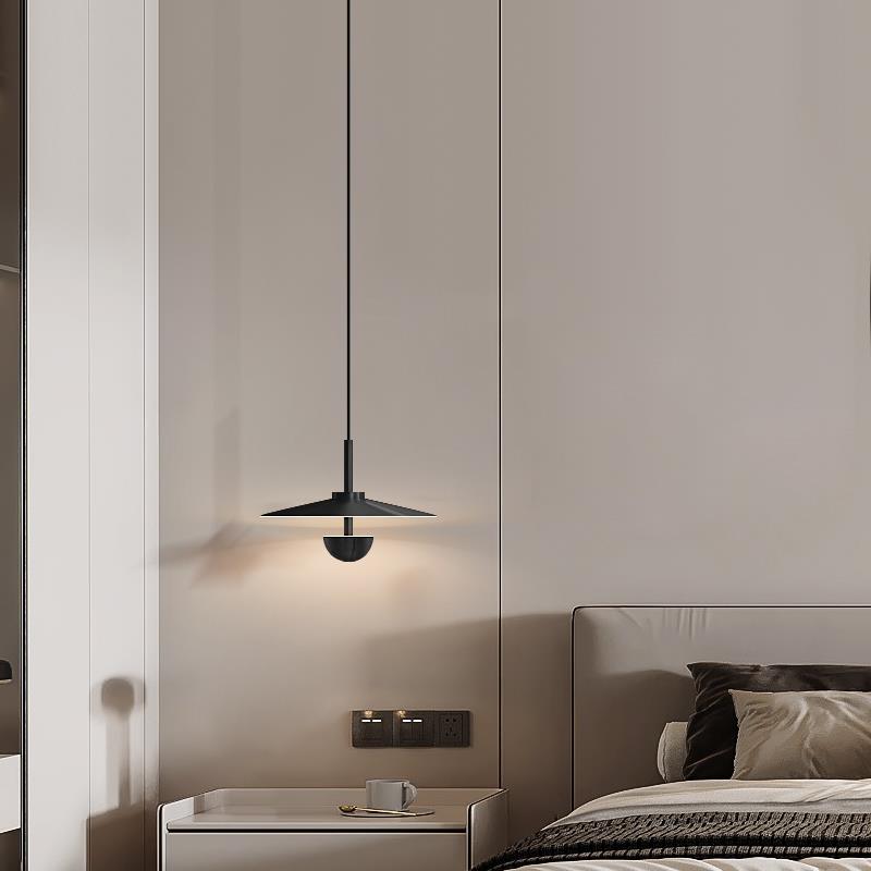 床头吊灯卧室吊线灯高级感轻奢艺术装饰小吊灯主卧氛围房间床头灯