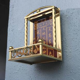 不锈钢金柱天地父母坛佛坛香炉架家用壁挂式壁龛龛佛龛坛