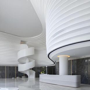 GRG石膏造型定制天花板吊顶grg材料墙面包柱子商场酒店大堂石膏线