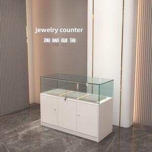 珠宝首饰柜台博物馆文物展柜样品展览陈列柜商场玻璃展示柜定制