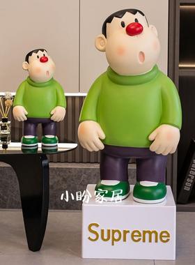 胖虎落地大摆件存钱罐客厅电视柜桌面摆件玄关酒柜装饰品潮玩摆件