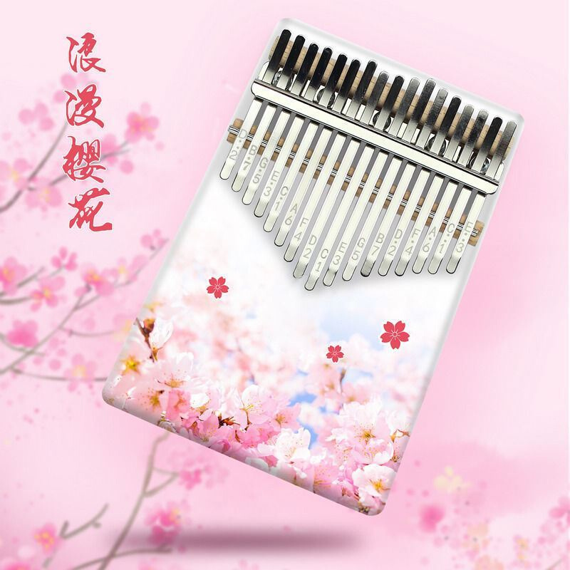 高档新款卡通17音拇指琴Kalimba卡林巴手指琴便携初学者儿童乐器