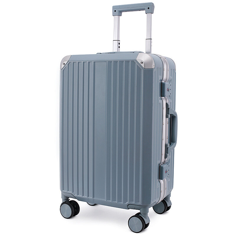 高档米格堡行李箱新款pc旅行箱学生静音密码箱小清新万向轮登机拉