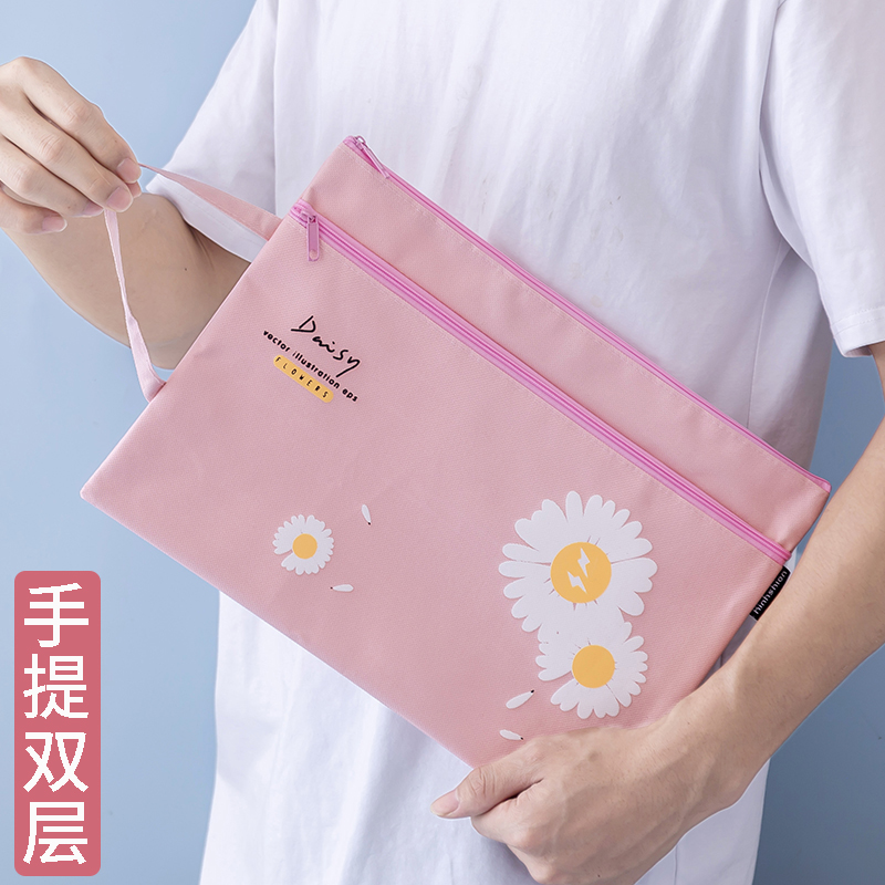 产检资料收纳袋孕妇多功能帆布