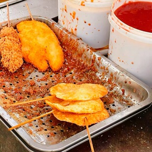 学校门口童年小面排嘎嘣脆一袋20片赠送一罐炸串酱小时候味550克