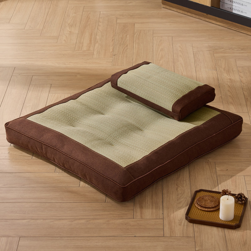 打坐禅修垫南怀瑾设计款双盘家用静坐冥想高级打坐垫柔软草编蒲团