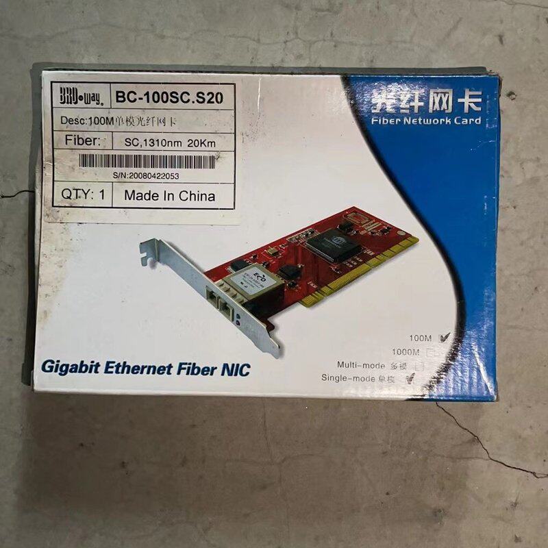 议价BC-100SCS20 博威100M单模光纤网卡可维修