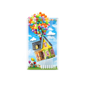 LYB乐一百适用乐高43217飞屋环游记气球飞屋相框透明亚克力展示盒