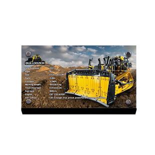 lightyourbricks 适用乐高42131卡特彼勒D11推土机亚克力展示铭牌