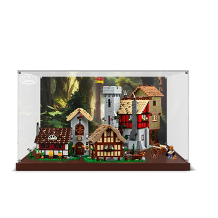 LYB乐一百适用乐高10332中世纪集市城市广场展示盒亚克力展示盒
