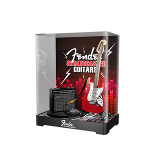 LYB乐一百适用乐高21329吉他展示盒芬达吉他模型一体亚克力防尘罩