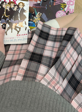晴日樱 /零度句号原创正版jk粉格子裙校供感日系学院风百褶裙女