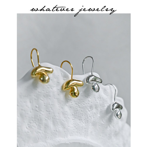 whatever几何高级感小众耳环女