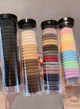 发圈头绳2024新款皮筋女扎头高马尾高弹力耐用头发橡皮筋黑色发绳