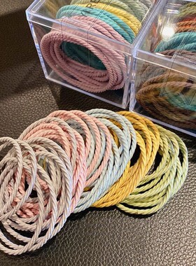 简约头绳橡皮筋女扎头发绳2025年新款夏天气质马尾发圈高弹力皮套