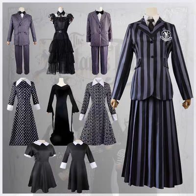 新款 亚当斯一家服美剧Wednesday星期三礼服裙cos大量现货