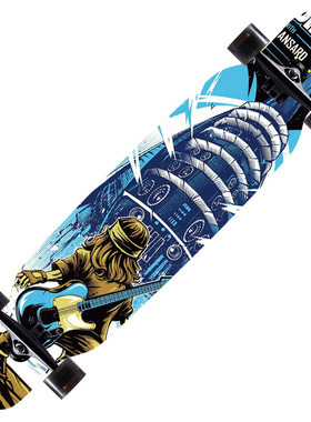 新款 42寸长板公路巡洋舰四轮滑板中国枫舞板longboard