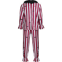 New nightmare cosplay costume with red and white stripes, torn horror clown costume, Halloween horror performance costume thumbnail 6