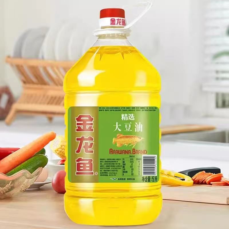 金龙鱼食用油精选大豆油5L单瓶装大豆油5升精选大桶食用油家用装