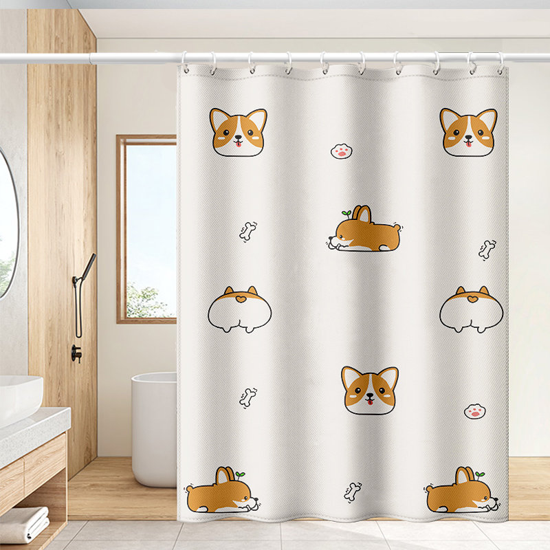 卫生间浴帘防水布防霉套装