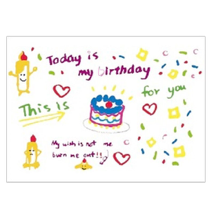 生日投影灯网红儿童氛围感插片女孩礼物装饰场景布置拍照道具卡片