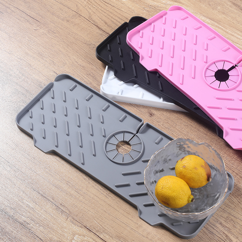 升级加厚亚马逊水槽沥水水龙头硅胶防溅厨房卫浴洗手盆专用