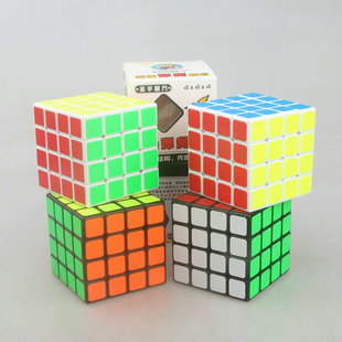 圣手四阶魔方shengshou4X4X4 4阶魔方光面磨砂贴纸经典四阶魔方