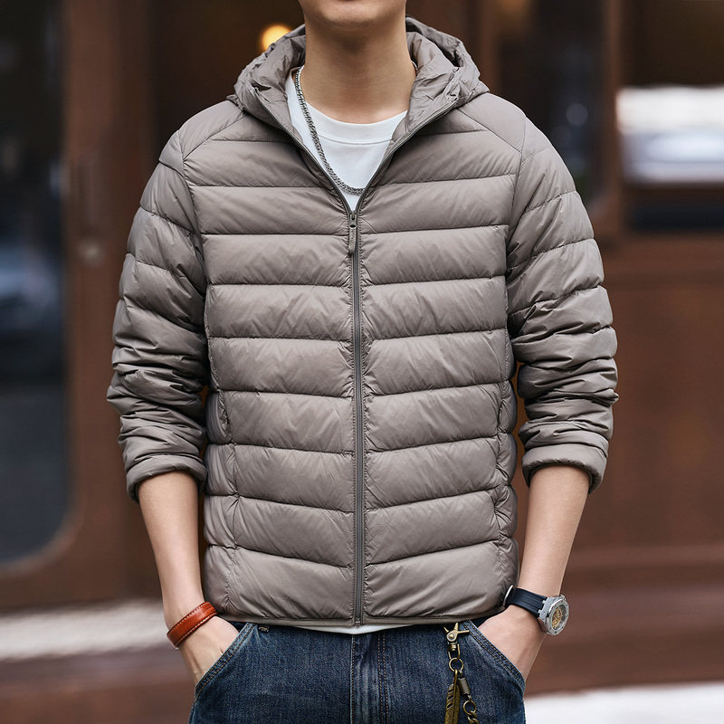 格蓝鹿高端轻薄连帽短款羽绒服男士冬季户外登山防静电保暖外套男,男装,羽绒服,淘宝优惠券,粉丝福利购,淘宝优惠卷