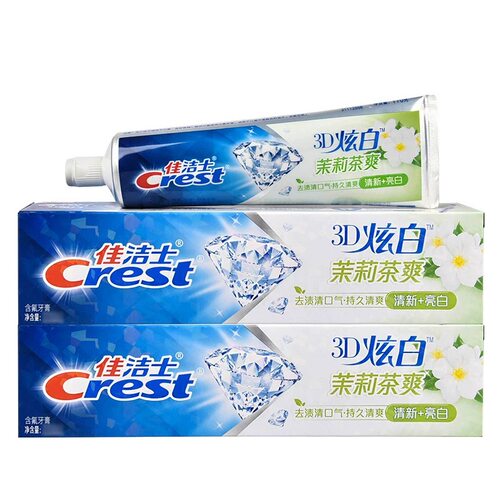 佳洁士牙膏3D炫白茉莉茶爽120克