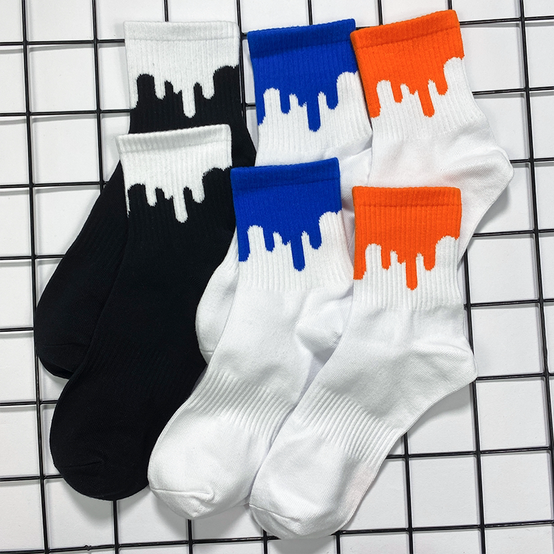 袜子男中筒袜纯棉防臭春季常规ins潮袜百搭四季牛奶袜韩版街头