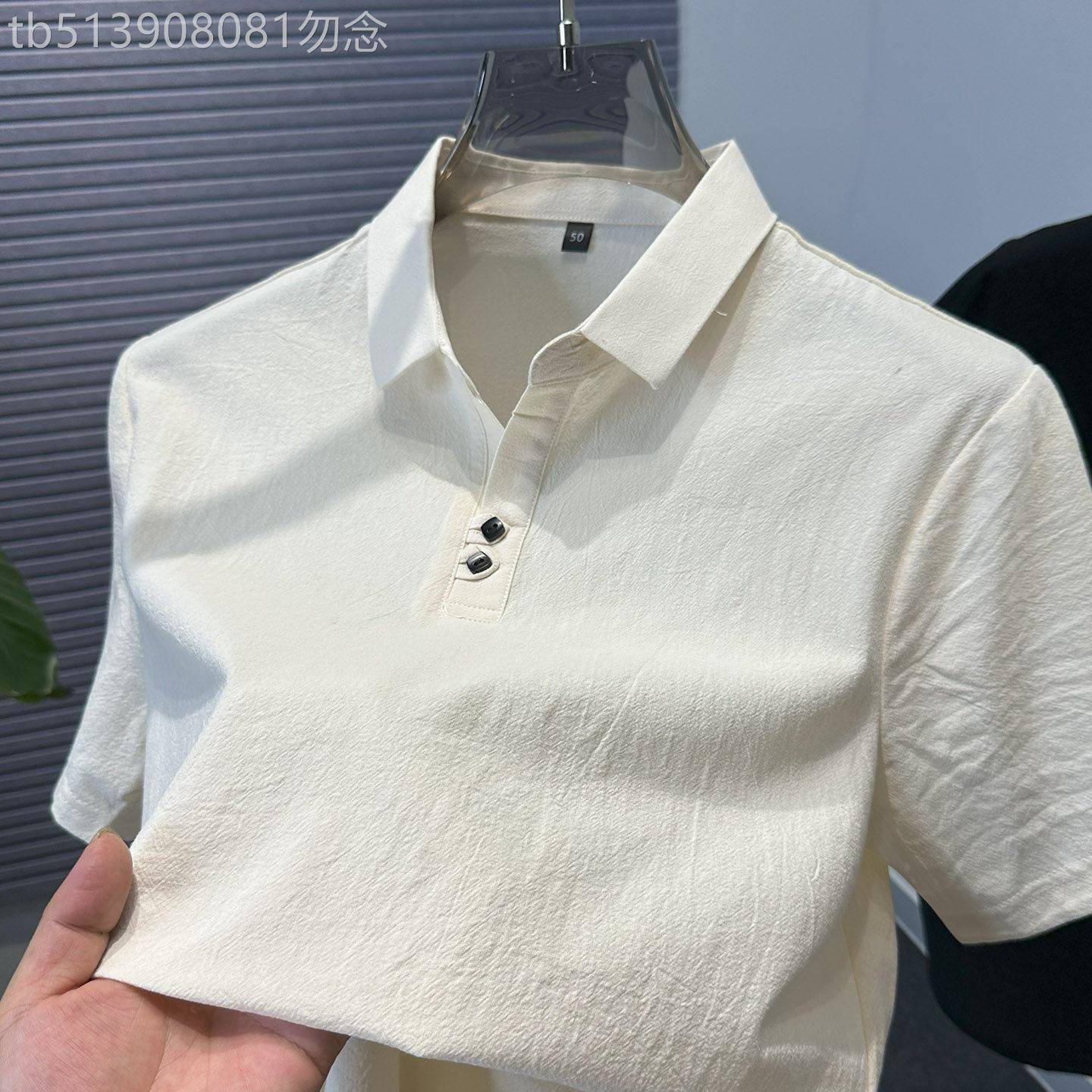 STIFER GENNE高端白色短袖T恤男夏季2026新款高端商务男士polo衫
