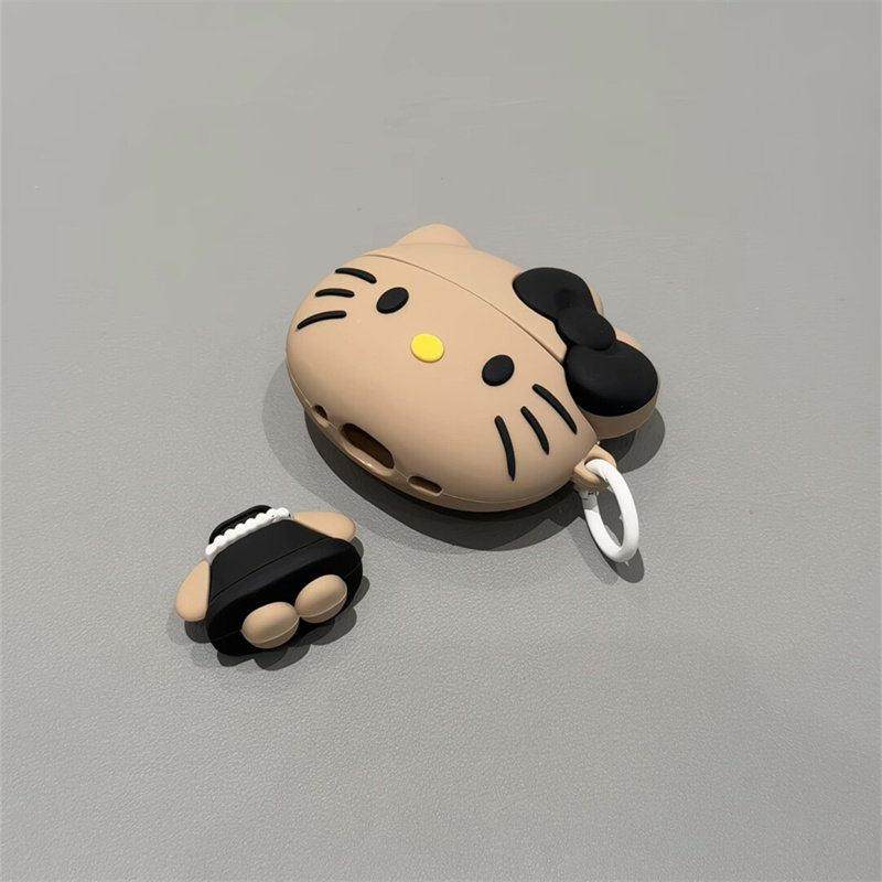日本小香风KT猫适用airpods1代/2代耳机壳挂件3代pro4代苹果无线蓝牙保护套少女防摔ins韩系矽胶软壳保护壳,3C数码配件,耳机保护套,淘宝优惠券,粉丝福利购,淘宝优惠卷