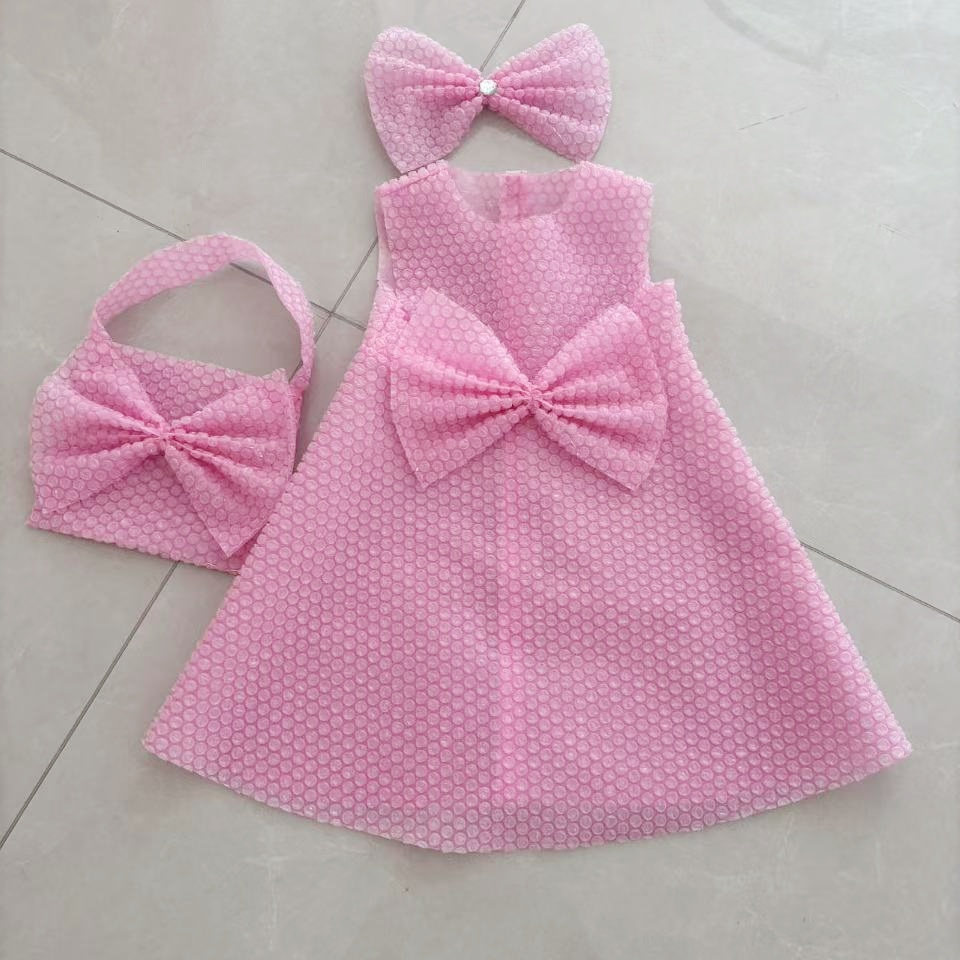 唐誉华风儿童成人环保服装塑料气泡袋手工DIY宇航员太空服演出服