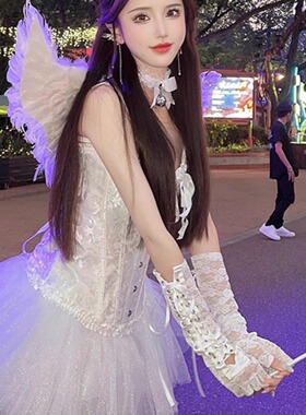 2026cosplay性感兔女郎兔子装万圣节夜场派对小恶魔天使cos服