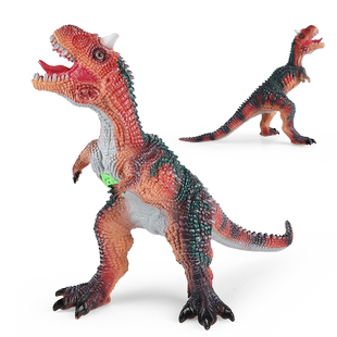 大号仿真软胶恐龙玩具发声霸王龙迅猛龙牛龙巨兽镰刀沧龙模型男孩