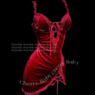 新款 气氛女dj领舞DS演出服性感复古绑带红色旗袍裙 酒吧gogo服装