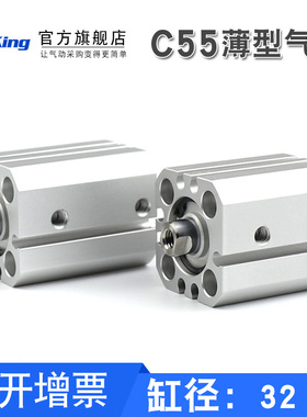 薄型气缸C55B32-25/CD55B40-10 15 20 25 30 40 60 75 80 100 125