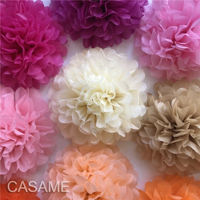 新品10pcs cute babyshower decoration 15cm 6 Pinch Tissue Pap
