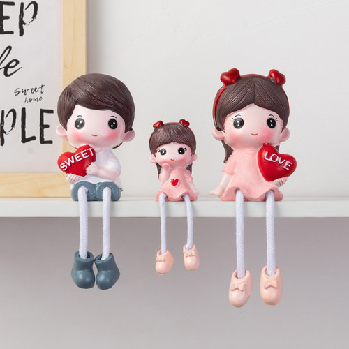 树脂一家三口卡通客厅