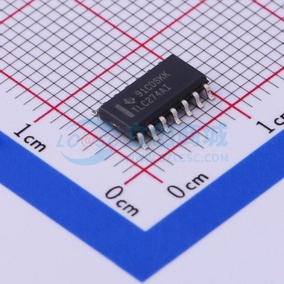 精密运放 TLC274AIDR SOIC-14 TI/德州 电子元器件配单原装正品