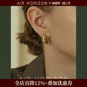 AIR HORIZON滴釉气质耳环2025新款 轻奢高级感耳钉女复古大气耳饰