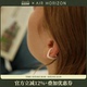 AIR 耳骨夹女气质金属无痛耳环设计感无耳洞饰品 HORIZON爱心法式