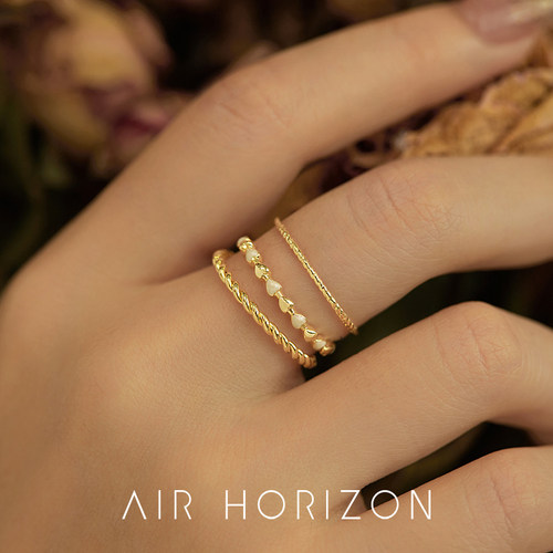 AIR-HORIZON女金属多件套戒指