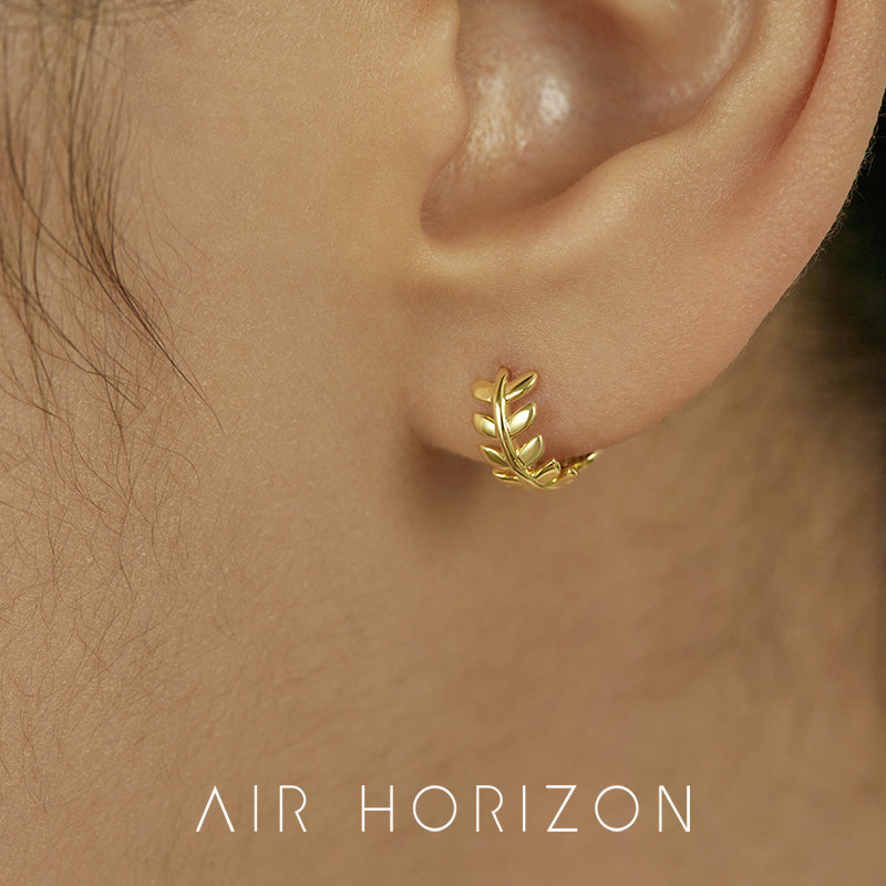 AIR-HORIZON叶子小众设计耳环图片
