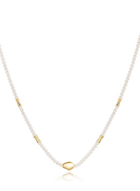 AIR-HORIZON不规则肌理珍珠项链