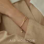 高级感手镯女款 设计感百搭轻奢精致饰品 小众镶钻可调节手链时尚